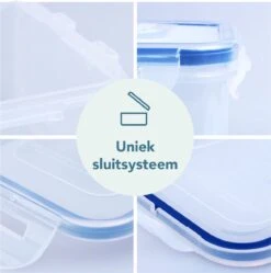 Lock&Lock Vershouddoos - Bewaardoos Voedsel - Voorraadpot - Set Van 2 Stuks - Voor Spaghetti/Pasta - 2 Liter - Transparant -Mepal shop 1191x1200 9