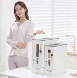 Merkloos TDR-Japans Rijst/Granen Container/Dispenser/ Opbergdoos - 6KG Inhoud - Wit -Mepal shop 1194x1200 7