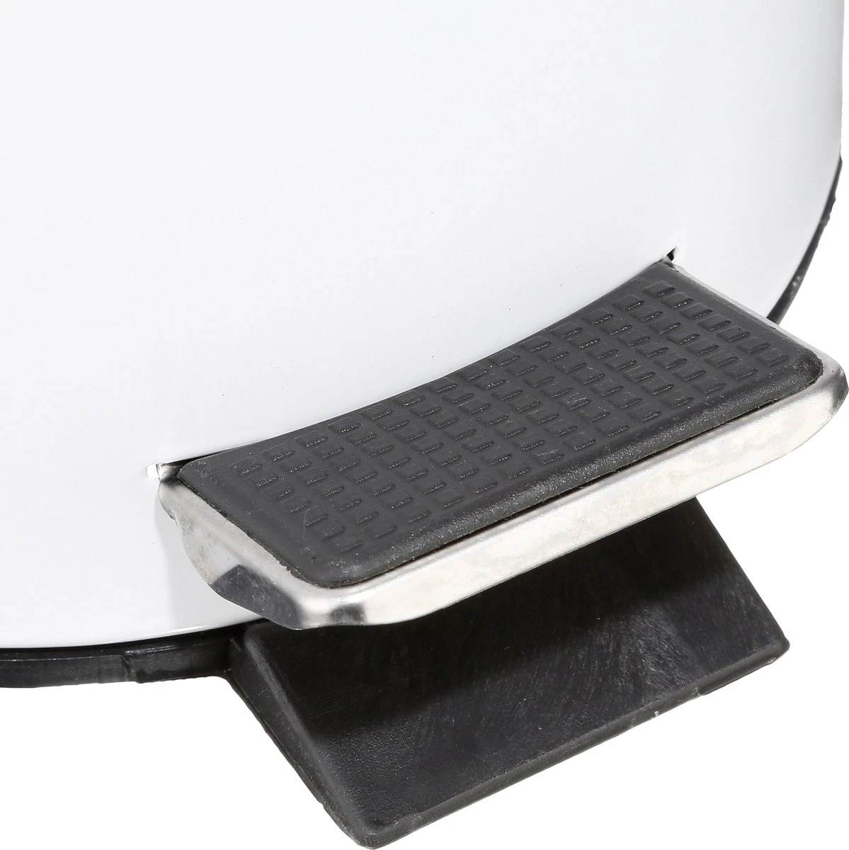 5Five Pedaalemmer - Wit - Metaal 3 Liter 25 Cm - Voor Badkamer En Toilet - Prullenbak 5 5Five Pedaalemmer - Wit - Metaal 3 Liter 25 Cm - Voor Badkamer En Toilet - Prullenbak - Afbeelding 3