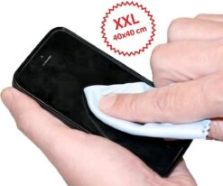 Optik- Deluxe- XXL-Microvezeldoek – Brillenpoetsdoek – Microvezeldoek Voor Brillen En Telefoon – XXL Formaat – 40CM X 40 CM -Mepal shop 1200x1000