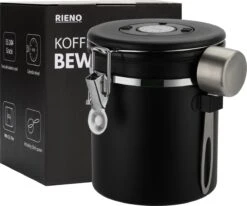 Koffie Bewaarbus Luchtdicht Met CO2 Uitlaat - Koffieblik Bewaarblik Voor 500 Gr Koffiebonen - Zwart - 1.2L -Mepal shop 1200x1000 4