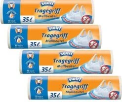 Swirl Pedaalemmerzakken Met Handvatten 35ltr Multipack 4 X 15 Stuks