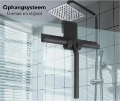 Thuiser Aftrekker - Aftrekker Douche - Aftrekker Ramen - Aftrekker Douche Of Douchewand - Aftrekker Douchewand - Aftrekker Ruiten - Zwart -Mepal shop 1200x1009