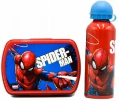 Marvel Schoolset, Broodtrommel Met Drinkfles Spiderman -Mepal shop 1200x1009 5