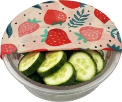 Bijenwas Wraps (Bijenwas Doek) - "rode Aardbei" Set Van 3 - 1S, 1M, 1L - Beeswax Wraps - Herbruikbaar Boterhamzakje - Bee Wrap - Beewax - Bijenwasdoek - Zero Waste - Duurzaam Cadeau -Mepal shop 1200x1011 2