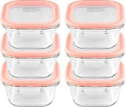 Lock&Lock Glazen Vershoudbakjes - Glazen Meal Prep Bakjes - Glazen Bakjes Met Deksel - Ovenschaaltjes Met Deksel - Airfryer Bakjes - 300 Ml - Set Van 6 Stuks -Mepal shop 1200x1013 2