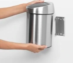 Brabantia Touch Bin Prullenbak - 3 L - Matt Steel -Mepal shop 1200x1035