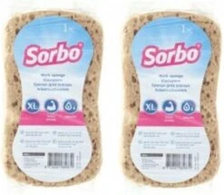 2x Grote Sorbo Schoonmaakspons / Viscose Autospons 20 X11 Cm - Schoonmaakartikelen / Auto Wassen -Mepal shop 1200x1044 2