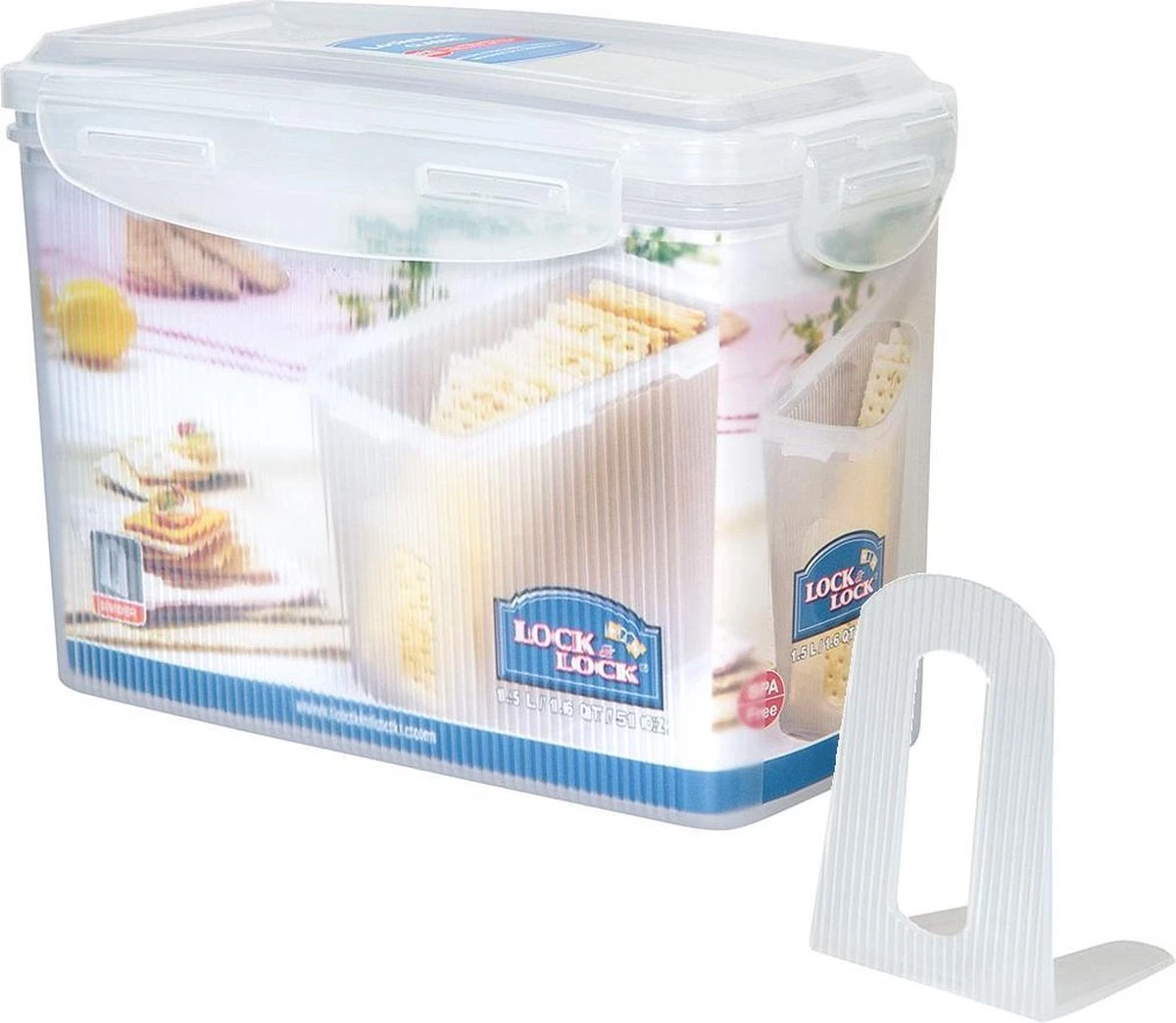 Lock&Lock Beschuitbus En Cracker Bewaardoos - Knackebrod Bewaardoos - Bewaardoos Met Deksel - Set Van 2 Stuks - 100% Luchtdicht 4 Lock&Lock Beschuitbus En Cracker Bewaardoos - Knackebrod Bewaardoos - Bewaardoos Met Deksel - Set Van 2 Stuks - 100% Luchtdicht - Afbeelding 2