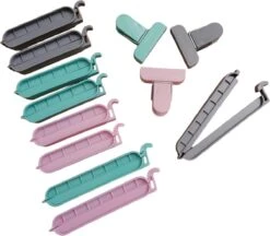 Vershoudclips - Zakafsluiter - Vershoudknijpers - Sluitclips - 12 Stuks - ODaani