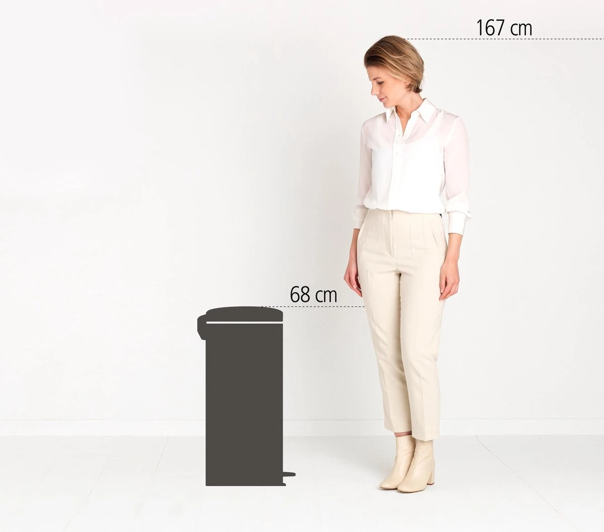 Brabantia NewIcon Prullenbak - 30 L - Platinum 5 Brabantia NewIcon Prullenbak - 30 L - Platinum - Afbeelding 3