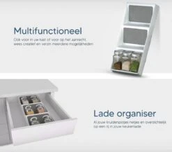 Johannes & Co - Kruidenrek Voor Lade - Keuken Organizers Kruidenrek Lade - Kruiden Organizer -Mepal shop 1200x1061 4