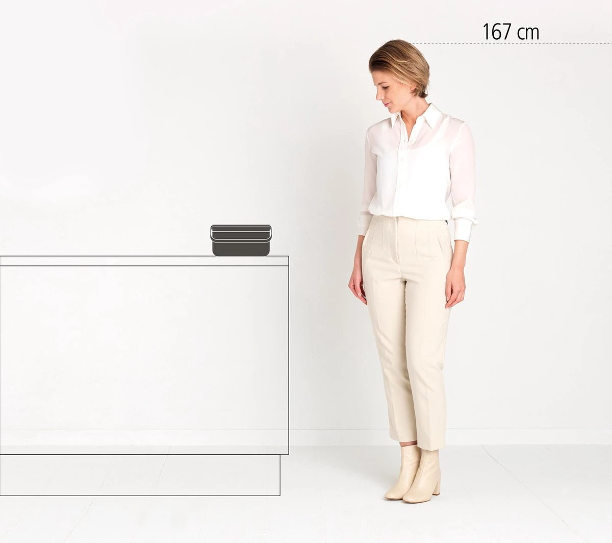 Brabantia SinkSide Afvalbakje Aanrecht - 1,8 Liter - Mid Grey 11 Brabantia SinkSide Afvalbakje Aanrecht - 1,8 Liter - Mid Grey - Afbeelding 9