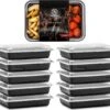 Meal Prep Bakjes - 10 Stuks - 1 Compartiment - Lunchbox - Diepvriesbakjes - Vershoudbakjes - Plastic Bakjes Met Deksel - Magnetron Bakjes Met Deksel - Meal Prep - Vershouddoos - 1L - BPA Vrij - Fitcrafters -Mepal shop 1200x1066 5