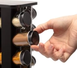 Pazzo Goods - Kruidenrek Staand - Kruidenrek Met Potjes - Zwart - RVS - Kruidenrek Draaibaar - 20 Kruidenpotjes - Inclusief Stickers & Stift - Kruiden Carrousel 16 Pazzo Goods - Kruidenrek Staand - Kruidenrek Met Potjes - Zwart - RVS - Kruidenrek Draaibaar - 20 Kruidenpotjes - Inclusief Stickers & Stift - Kruiden Carrousel -Mepal shop 1200x1066 7