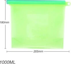 LOUZR Siliconen Vershoudzakken - Set 4-Stuks - 1000ml - Herbruikbaar -Mepal shop 1200x1075 2