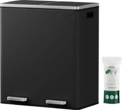 O'DADDY® Prullenbak Afvalscheiding - Vuilnisbak 60L (2x 30L) - Pedaalemmer - 59 X 65 X 32 Cm - Zwart 21 O'DADDY® Prullenbak Afvalscheiding - Vuilnisbak 60L (2x 30L) - Pedaalemmer - 59 X 65 X 32 Cm - Zwart -Mepal shop 1200x1084 2