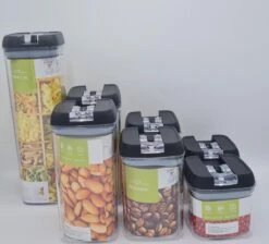 IGOODS - Voorraadpotten - Voorraaddozen- Voorraadboxen 7 Stuks - Met Zwarte Deksel -Mepal shop 1200x1089 2