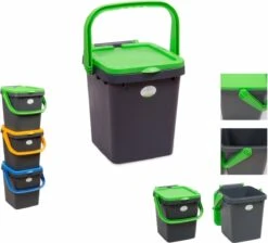 Ecoplus Afvalbak 20 Liter + Rol Compostbags - Afvalemmer - Afvalscheiden GFT - Sorteer Afvalbak - Sorteer Bak -Mepal shop 1200x1090 4