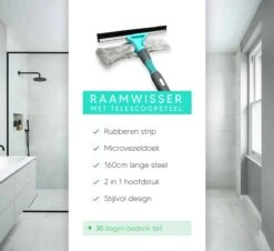 Whipex Sweeper Raamwisser Met Telescoopsteel - 160cm Ruitenreiniger Ramenwasser -Mepal shop 1200x1097 3