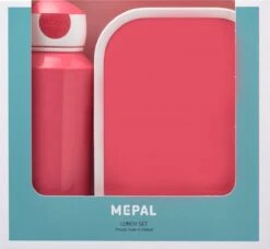 Mepal – Lunchset Campus (pu + Lb) – Pop-up Drinkfles En Broodtrommel Voor Kinderen – Roze – Bento Box – Lekvrij -Mepal shop 1200x1107 2