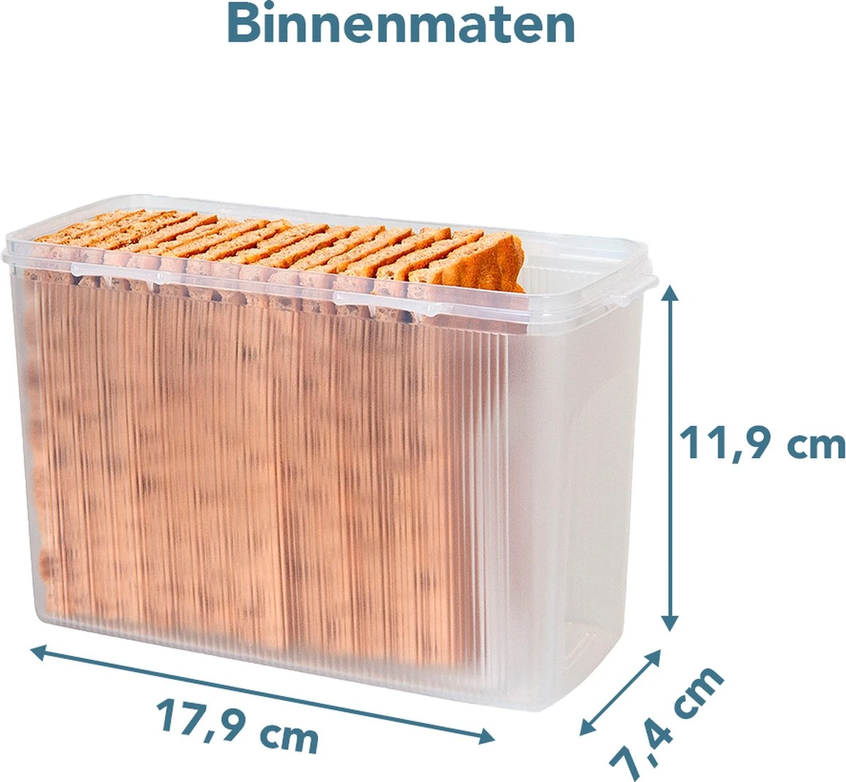 Lock&Lock Beschuitbus En Cracker Bewaardoos - Knackebrod Bewaardoos - Bewaardoos Met Deksel - Set Van 2 Stuks - 100% Luchtdicht 7 Lock&Lock Beschuitbus En Cracker Bewaardoos - Knackebrod Bewaardoos - Bewaardoos Met Deksel - Set Van 2 Stuks - 100% Luchtdicht - Afbeelding 5