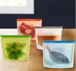 LOUZR Siliconen Vershoudzakken - Set 4-Stuks - 1000ml - Herbruikbaar -Mepal shop 1200x1110 8