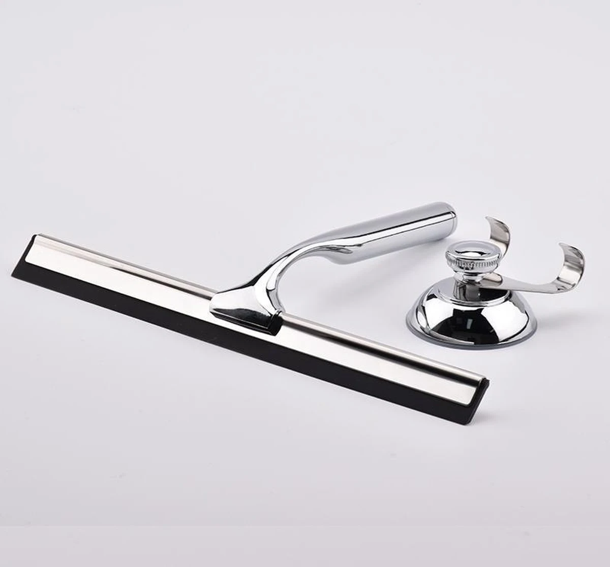 Douchewisser Inclusief Ophanghaak Met Zuignap - Douchewisser Badkamer - Raamtrekker - Douche Trekker - Raamwisser Douche - Douchetrekker - Douche Wisser - Ramen Schoonmaken - Chrome 3 Douchewisser Inclusief Ophanghaak Met Zuignap - Douchewisser Badkamer - Raamtrekker - Douche Trekker - Raamwisser Douche - Douchetrekker - Douche Wisser - Ramen Schoonmaken - Chrome