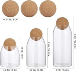 Igoods Helderglazen - Voorraadpot Met Kurkbal - Thee- En Koffiebus Met Bolvormig Houten Deksel - Voedselblikken - Keukenopslag - Opslagpotten -Mepal shop 1200x1121 7