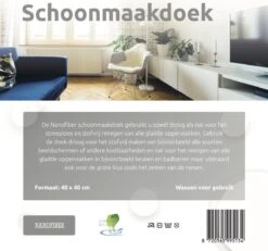 Ballista Raamdoeken Grijs Origineel 1 Droogdoek 40 X 60 Met Nanofiber 40 X 40 Cm Klasse 1 -Mepal shop 1200x1122 6