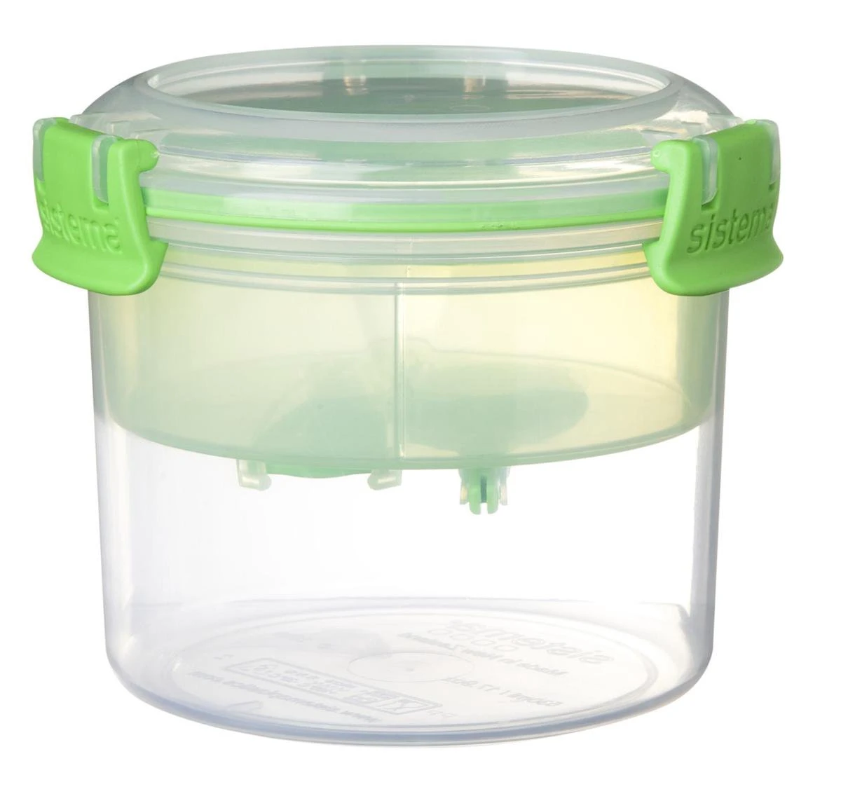 Sistema To Go Vershouddoos - Ontbijtkom - Met Onderverdeling - Limoengroen 3 Sistema To Go Vershouddoos - Ontbijtkom - Met Onderverdeling - Limoengroen