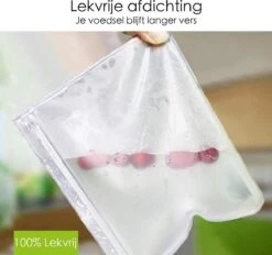Merkloos Siliconen Vershoudzakken - 10 Stuks - Diepvrieszakken - Lekvrij - Boterhamzak Herbruikbaar - Bewaarzakjes - Duurzaam - Hersluitbaar -Mepal shop 1200x1129 7