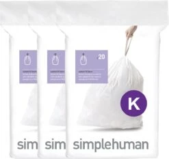 Simplehuman Afvalzakken Code K - 35-45 Liter - 60 Stuks -Mepal shop 1200x1133 1