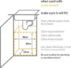 Simplehuman In-Cabinet Prullenbak - Kunststof - 10L - Zwart -Mepal shop 1200x1136 2