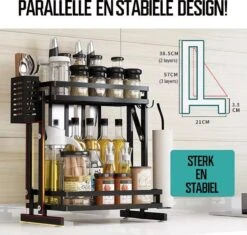 TammaT - Kruidenrek - Kruidenrek Staand - Inklapbare Keukenrek - 3-laags 35x21x56,5CM - Keuken Organizer - Aanrecht Organizer - Keuken Opslag - Roestvrij Staal - Opbergrek - Keuken Organizers - Roestvrij En Krasvrij 29 TammaT - Kruidenrek - Kruidenrek Staand - Inklapbare Keukenrek - 3-laags 35x21x56,5CM - Keuken Organizer - Aanrecht Organizer - Keuken Opslag - Roestvrij Staal - Opbergrek - Keuken Organizers - Roestvrij En Krasvrij -Mepal shop 1200x1140 5