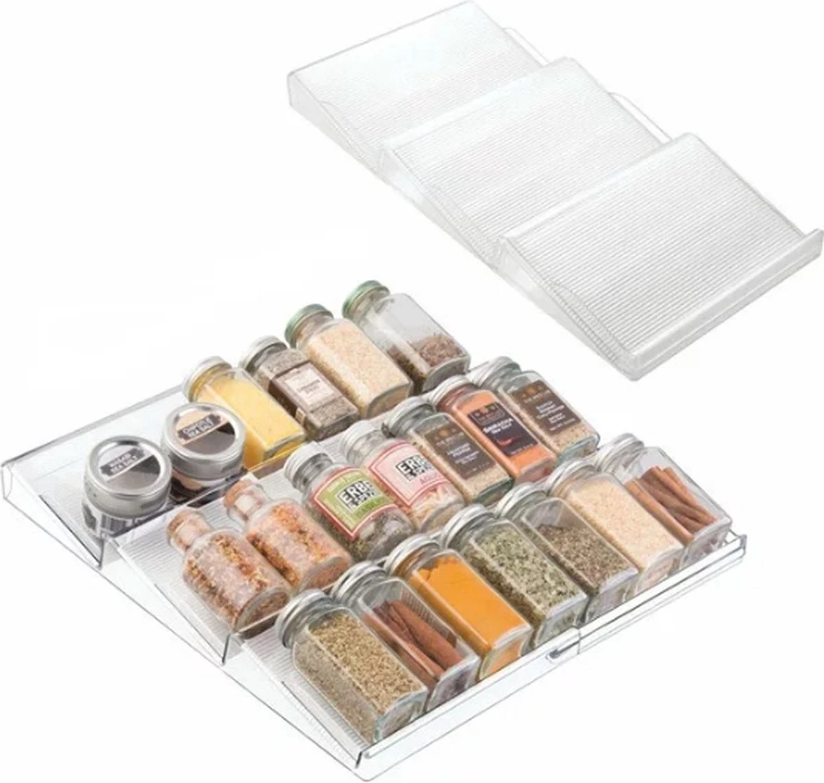 Merkloos Kruidenrek Voor In Lade - Kunststof - 2 Delig - Kleine Beschadiging 3 Merkloos Kruidenrek Voor In Lade - Kunststof - 2 Delig - Kleine Beschadiging