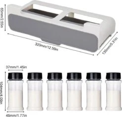 Consumerce® Ophangbaar Kruidenrek Met 7 Kruidenpotjes – Kruidenrek Ophangbaar – Kruidenrek Lade – Kruidenmolen – Kruidenrek Met Potjes – Kruidenrekken – Kruidenrek Voor Kruidenpotjes – Kruidenrekje Ophangbaar – Specerijenmolen – Specerijen Rek -Mepal shop 1200x1150 6