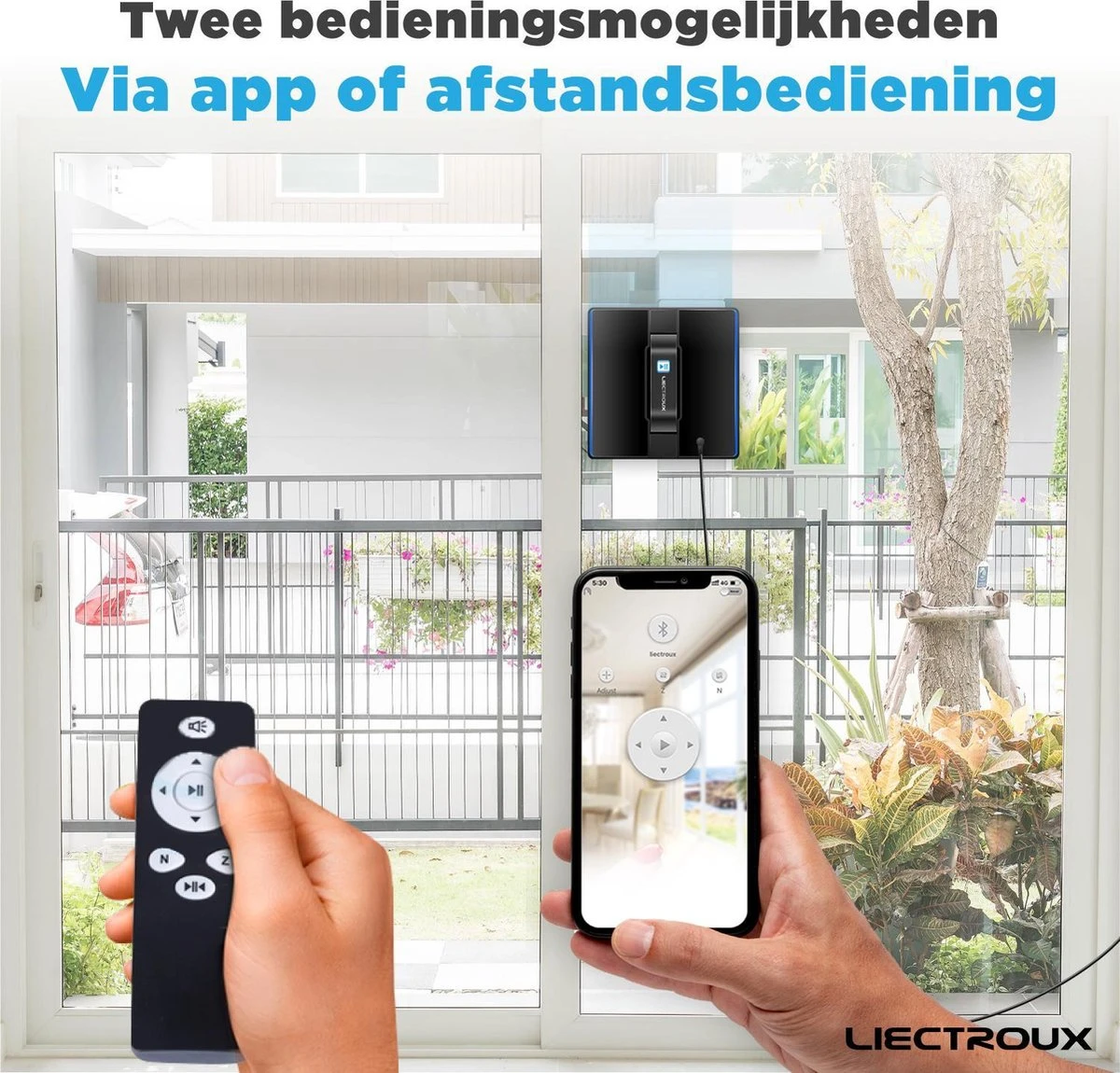 Liectroux® Robot Ruitenreiniger Met App Bediening – Ramen Wassen – Ramenwisser – Ramenwasser – Glasreiniger 8 Liectroux® Robot Ruitenreiniger Met App Bediening – Ramen Wassen – Ramenwisser – Ramenwasser – Glasreiniger - Afbeelding 6