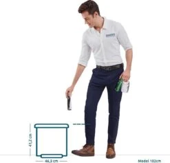 EKO Essential Recycling Prullenbak - 20 + 9 Liter - Wit -Mepal shop 1200x1151 1