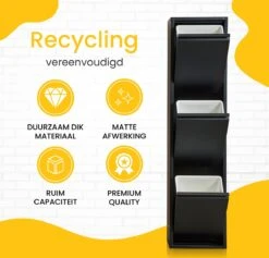 VEEHAUS – Monstera - Prullenbak 3 Vakken – Afvalemmer 45 Liter (3x 15L) – Zwart – Hygiënisch Recyclen - 3-vaks Prullenbak Afvalscheiding – Afvalbak Metaal - Afval Scheiden - Prullenbak 16 VEEHAUS – Monstera - Prullenbak 3 Vakken – Afvalemmer 45 Liter (3x 15L) – Zwart – Hygiënisch Recyclen - 3-vaks Prullenbak Afvalscheiding – Afvalbak Metaal - Afval Scheiden - Prullenbak -Mepal shop 1200x1153 6