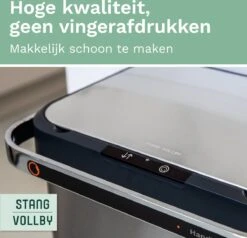 Prullenbak Met Sensor - 60 L - Afvalscheiding Vuilbak StangVollby Halden - RVS - 4 Vakken - Automatisch Lucht Filter - 60 Liter (2×18L + 2×12L) - Automatische Soft Close Deksel Met Infrarood Sensor - 4 Vaks Afvalemmer - Bacterie Filter - Design -Mepal shop 1200x1155 2