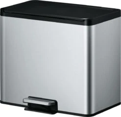 EKO EcoCasa III Recycling Prullenbak - 15 + 15 L - Mat RVS -Mepal shop 1200x1156 9