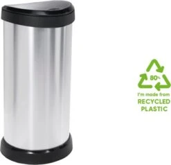 Curver Decobin Push Prullenbak - 40L - Metallic - Recycled Kunststof 14 Curver Decobin Push Prullenbak - 40L - Metallic - Recycled Kunststof -Mepal shop 1200x1158 2