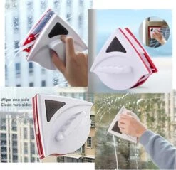 Merkloos Magnetische Raamwisser - Ruitenreiniger - Inclusief 24 Sponsjes + 4 Wissers + 4 Buttons -Mepal shop 1200x1159