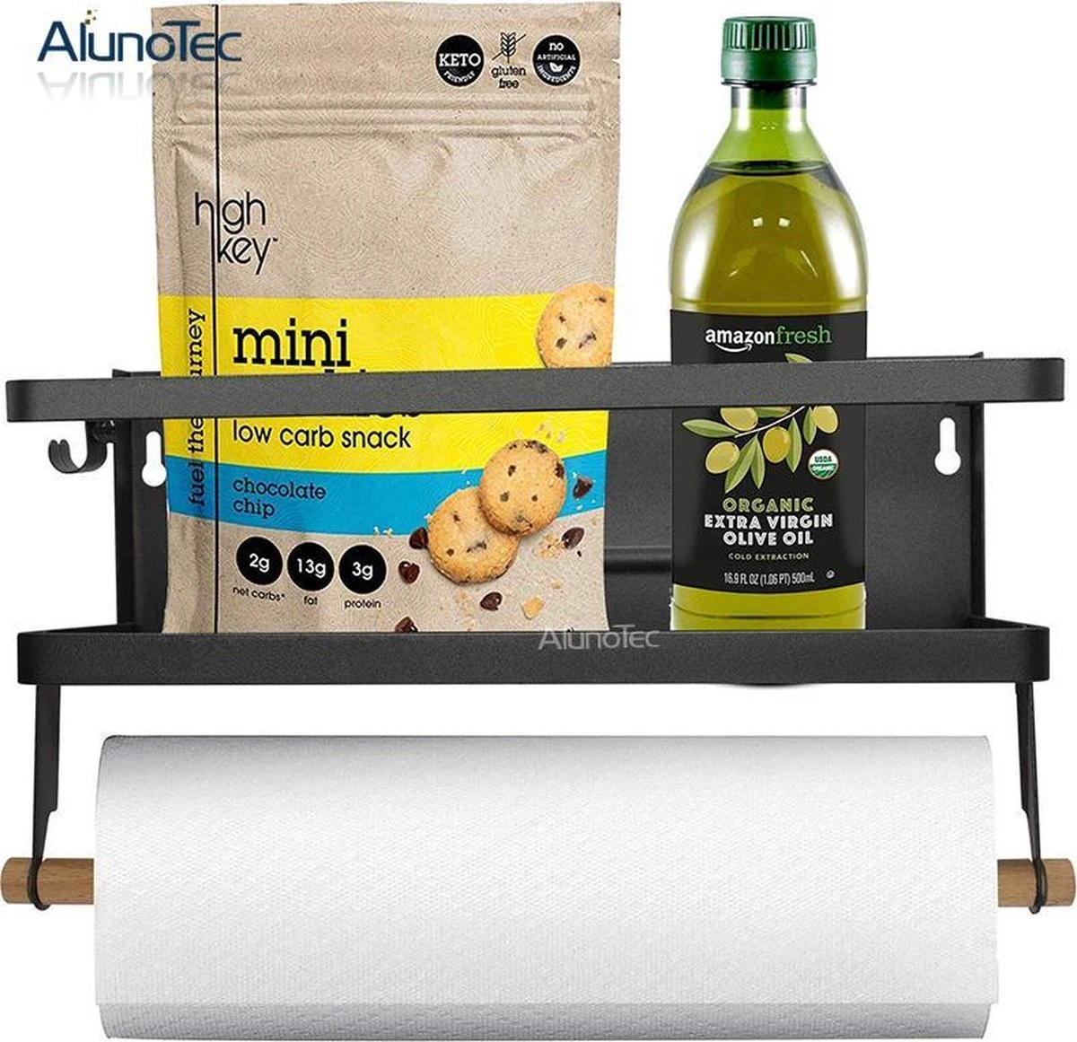 Merkloos Kruidenrek Zwart - Multifunctioneel Ophangbaar Keukenrek - Keukenrolhouder Zwart - Multifunctioneel Kruidenrek - Magnetisch Kruidenrek - Keuken Organizer - Koelkast Rek 3 Merkloos Kruidenrek Zwart - Multifunctioneel Ophangbaar Keukenrek - Keukenrolhouder Zwart - Multifunctioneel Kruidenrek - Magnetisch Kruidenrek - Keuken Organizer - Koelkast Rek