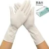 H&S PROTECTOR - Extra Lang Nitril Handschoenen - 305mm Lang - Wegwerp Handschoenen - Wit - M - Poedervrij - 100 Stuks -Mepal shop 1200x1162