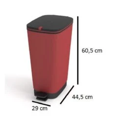 Chic Bin Colours L - 43L - 29x44,5x60,5 - Mat Rood -Mepal shop 1200x1169 2