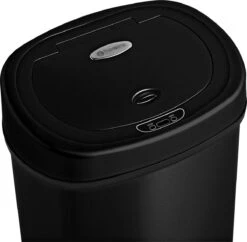 Homra FONIX Sensor Prullenbak Zwart 50 Liter - Automatische Soft Close Deksel - 50L - Zwarte Afvalemmer - Infrarood Sensor - Vuilnisbak Met Elektrische Deksel - Sensorbediening - Vingerafdrukvrij - Vuilafstotend - Zwarte Keuken En Kantoor Vuilbak -Mepal shop 1200x1175 4