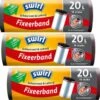 Swirl® Pedaalemmerzakken Met Elastische Fixeerband 20ltr - 80 % Gerecycled Materiaal - 3 Rollen Van 15 Vuilniszakken = 45 Vuilniszakken