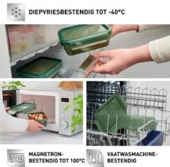 Tefal MasterSeal Eco Vershouddoos - 3-delige Set - 3x 0.8L - Groen -Mepal shop 1200x1178 5